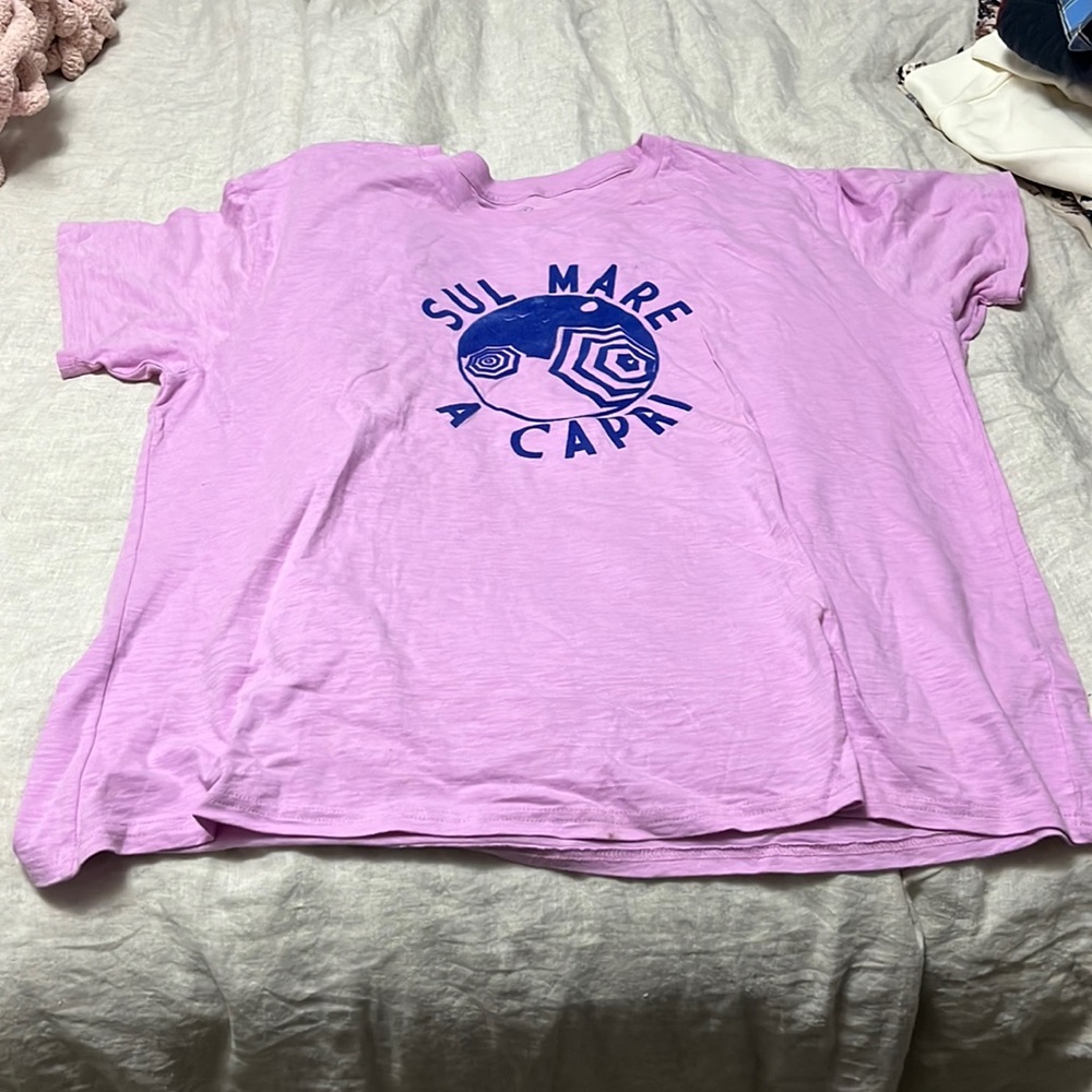 Pink j crew tshirt